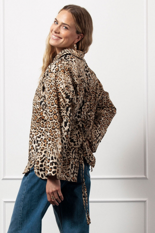 Studio Anneloes Bernou animal blouse Bruin