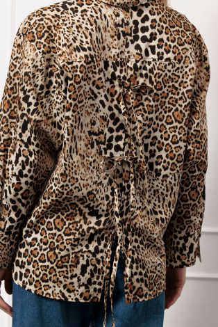 Studio Anneloes Bernou animal blouse Bruin