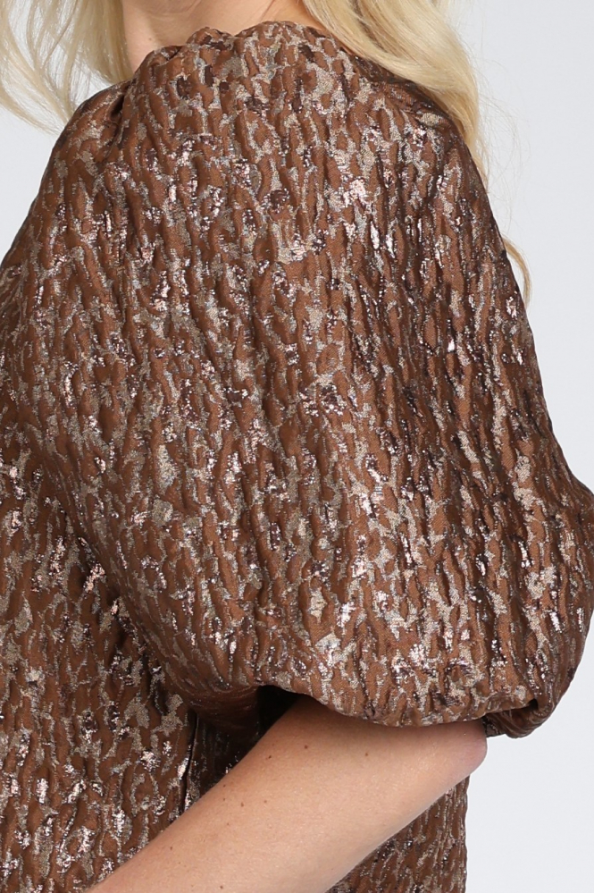 By-Bar 26412054 Blouse lange mouw Bruin