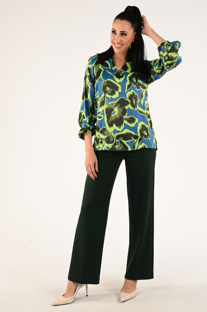 KYRA Attina-w23 Blouse lange mouw Groen