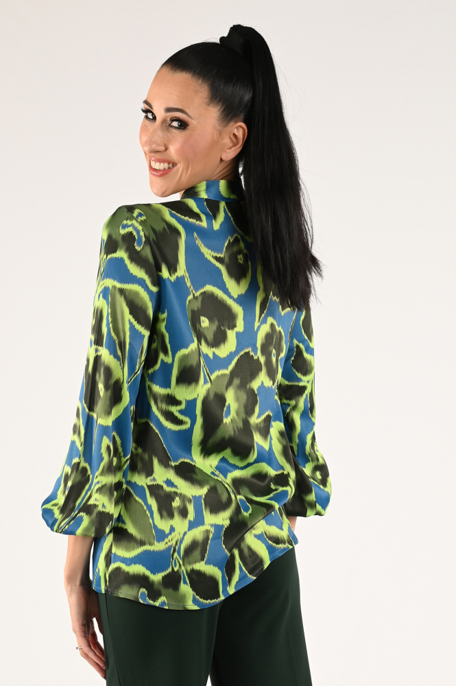 KYRA Attina-w23 Blouse lange mouw Groen