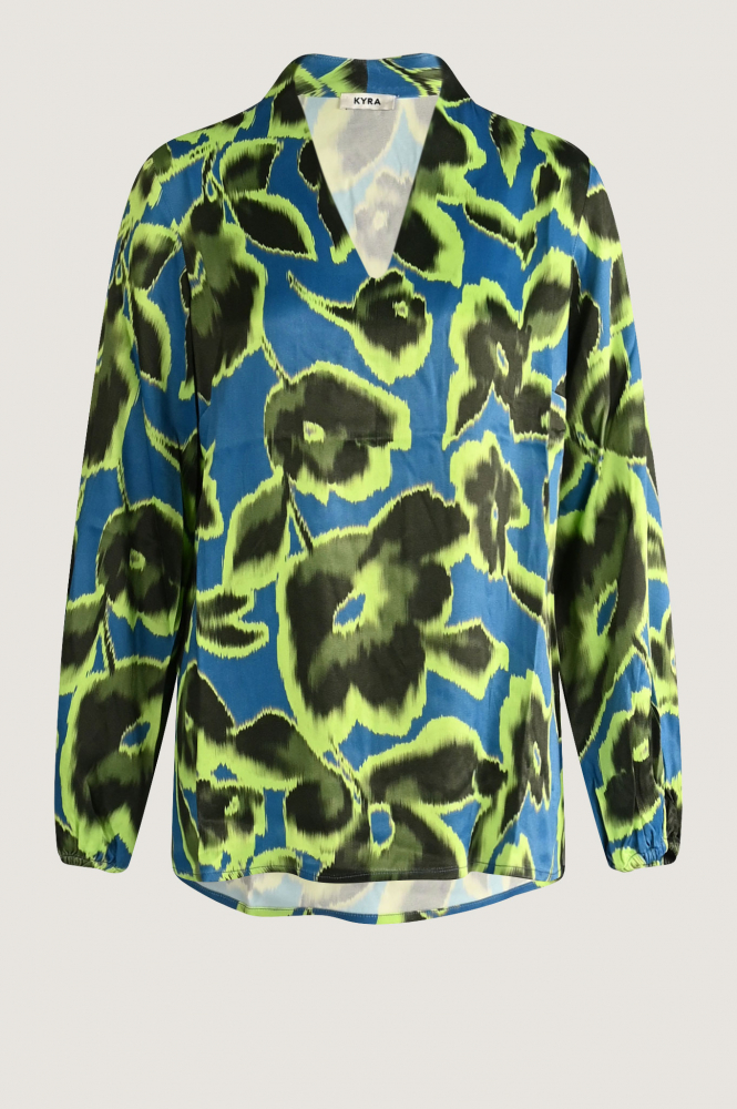 KYRA Attina-w23 Blouse lange mouw Groen
