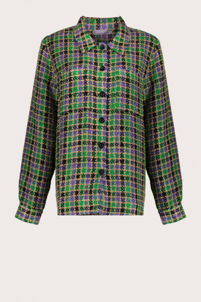 Geisha 33684-20 Blouse lange mouw Groen