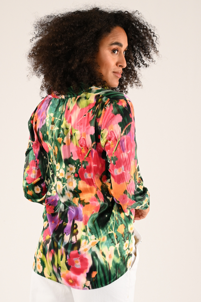 Marc Cain XC 51.22 W04 Blouse lange mouw Groen