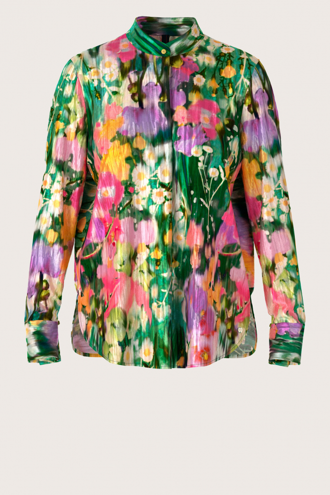 Marc Cain XC 51.22 W04 Blouse lange mouw Groen