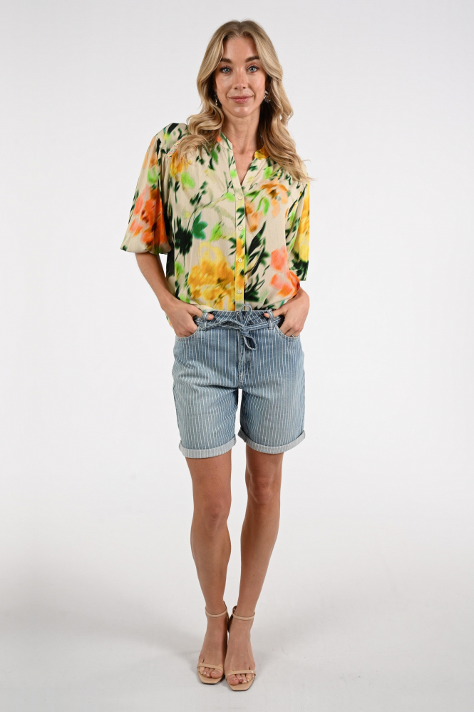 Geisha 63209-20 Blouse lange mouw Groen