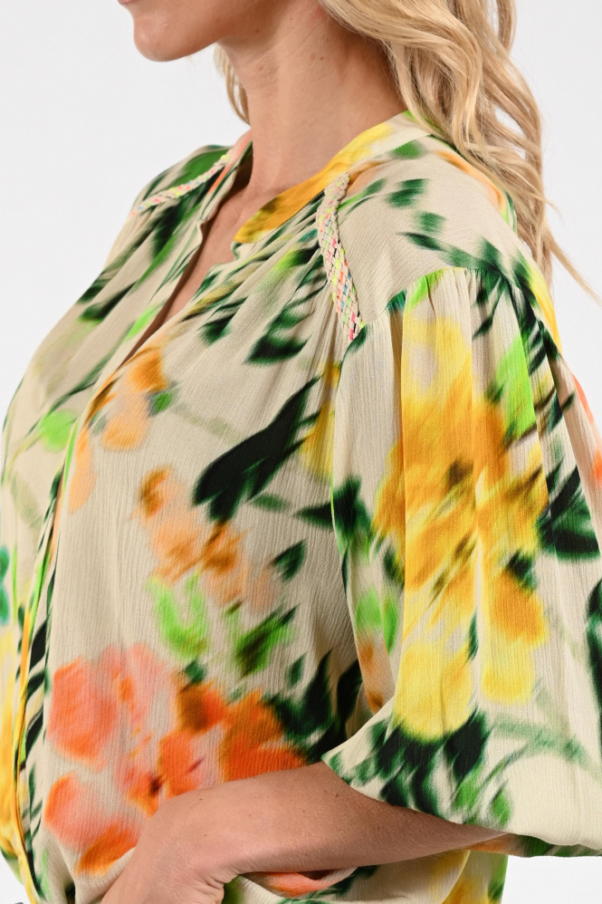 Geisha 63209-20 Blouse lange mouw Groen