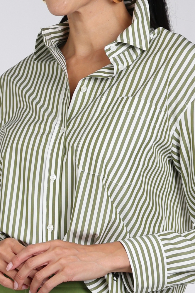 MaxMara panetto mm10170 Blouse lange mouw Groen