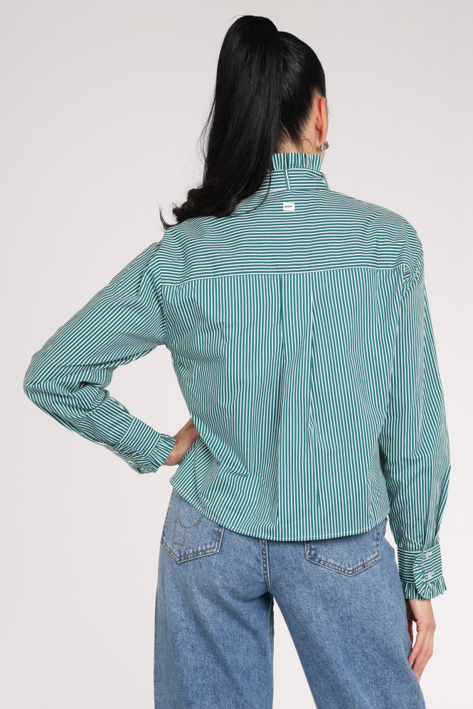 Pom Amsterdam SP9795 Noa Blouse lange mouw Groen