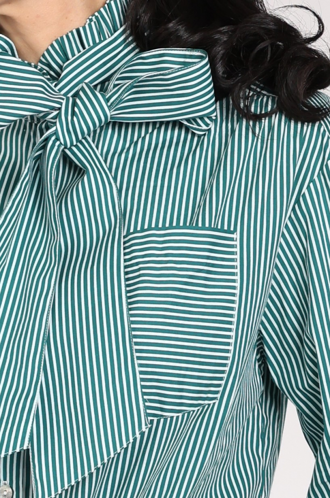 Pom Amsterdam SP9795 Noa Blouse lange mouw Groen