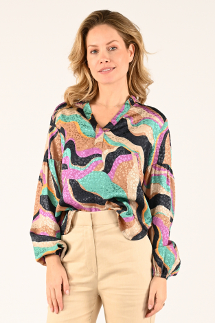 Mos Mosh nene onda blouse Groen