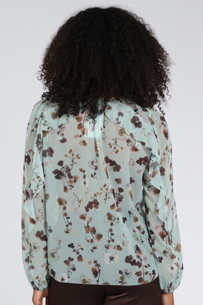 Marc Cain BC 51.08 W54 Blouse lange mouw Groen