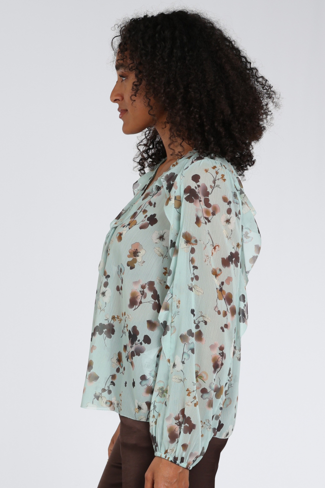 Marc Cain BC 51.08 W54 Blouse lange mouw Groen