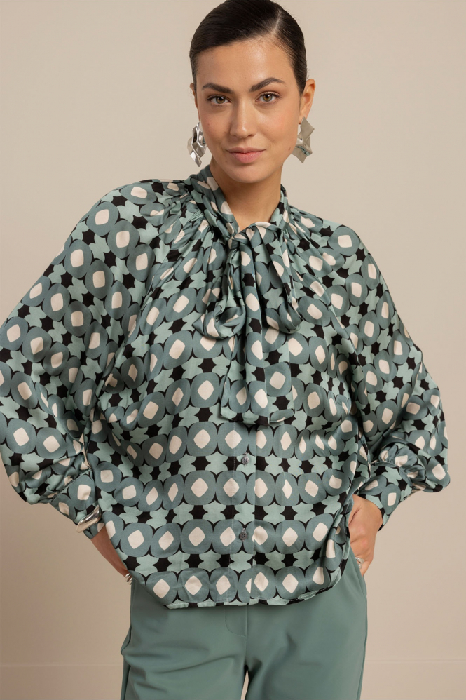 Studio Anneloes 13557 Lorina Blouse lange mouw Groen