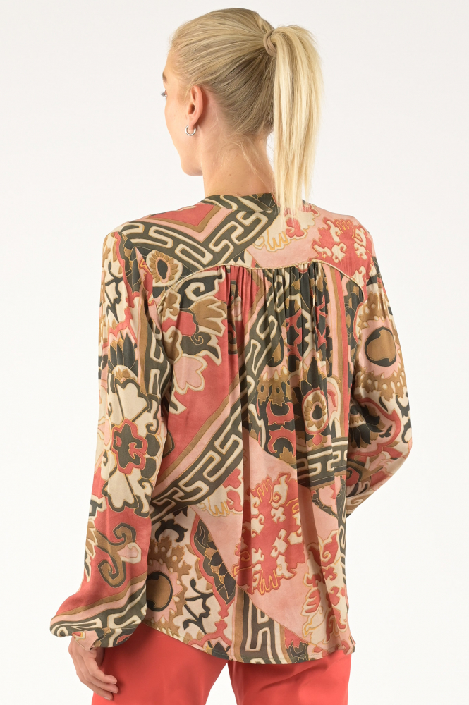 Summum 2s2998-11856 Blouse lange mouw Groen