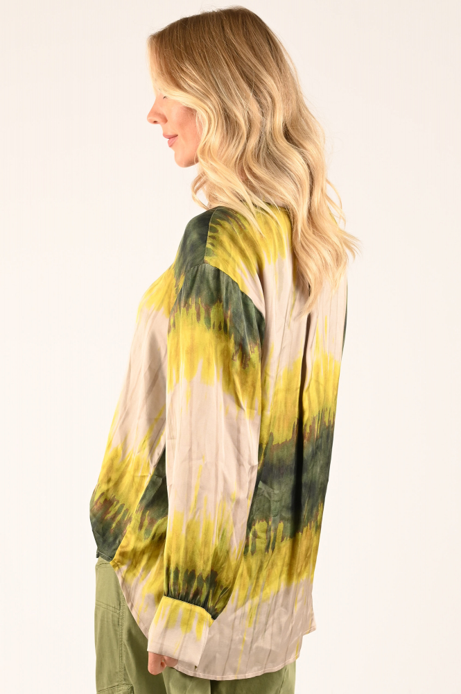 Summum 2s3275-12159 Blouse lange mouw Groen