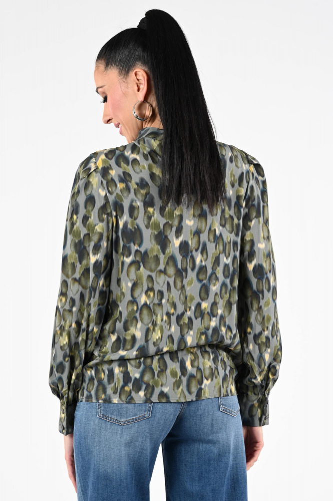 Geisha 53945-20 Blouse lange mouw Groen