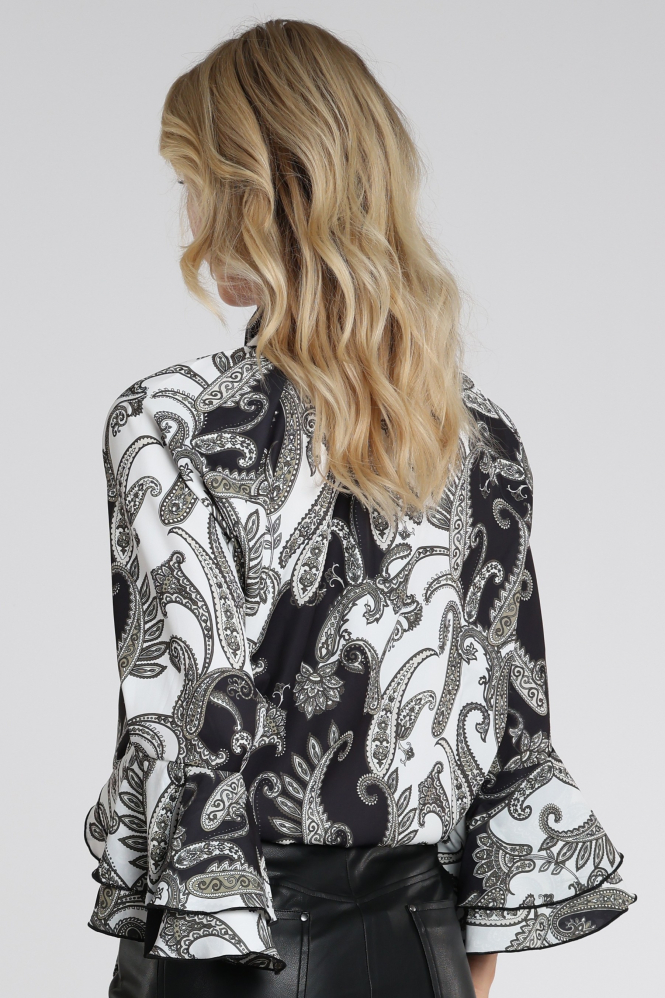 Monari 809805 Blouse lange mouw Groen