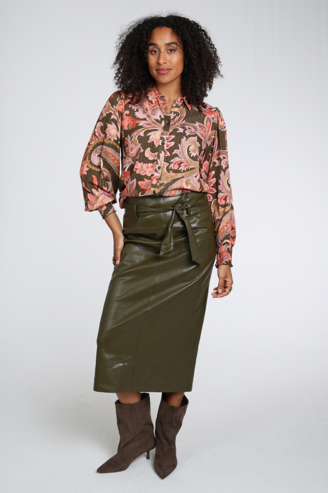Geisha 63941-20 Blouse lange mouw Groen