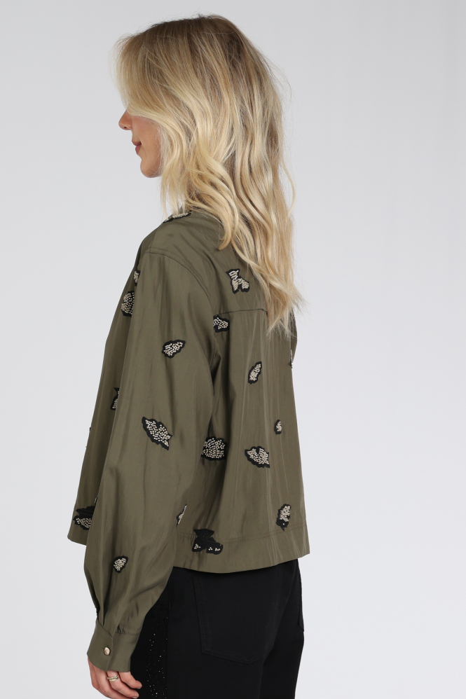 Nukus NKF02131 Blouse lange mouw Groen
