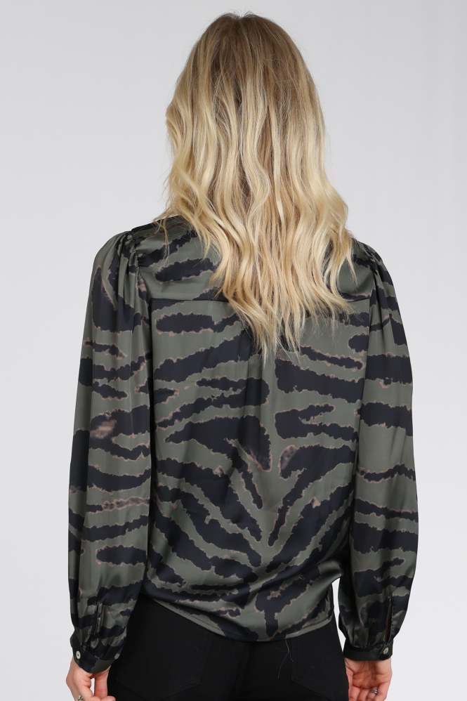 Nukus NKF02212 Blouse lange mouw Groen