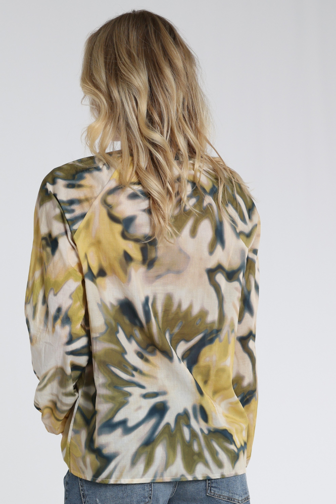 Geisha 63226-20 Blouse lange mouw Groen