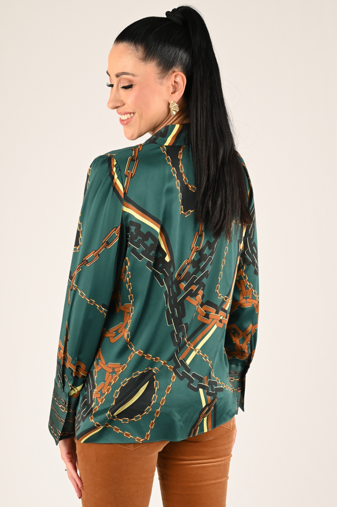 Marc Cain XC 51.12 W68 Blouse lange mouw Groen