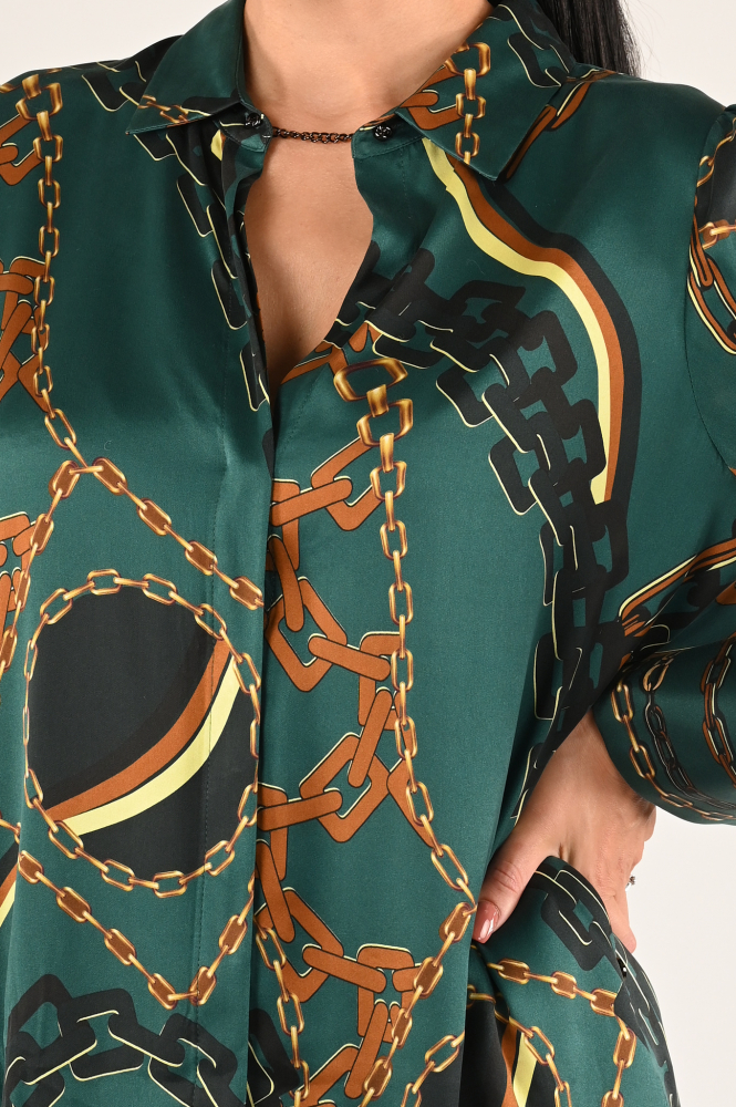 Marc Cain XC 51.12 W68 Blouse lange mouw Groen