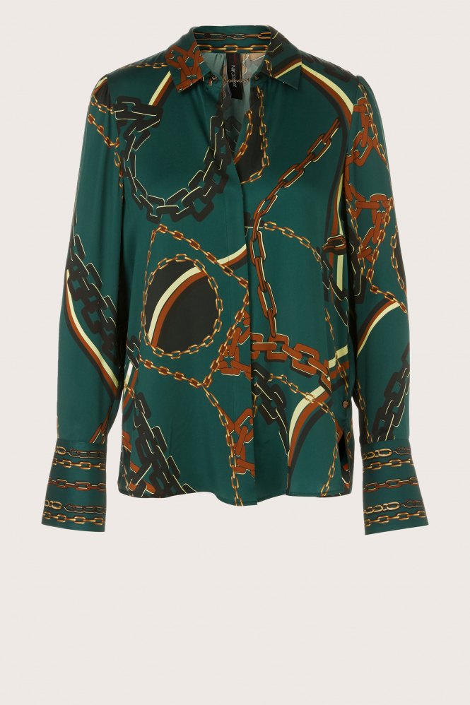 Marc Cain XC 51.12 W68 Blouse lange mouw Groen