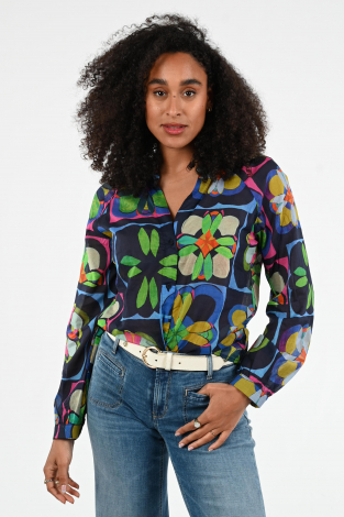 Geisha 53233-20 Blauw