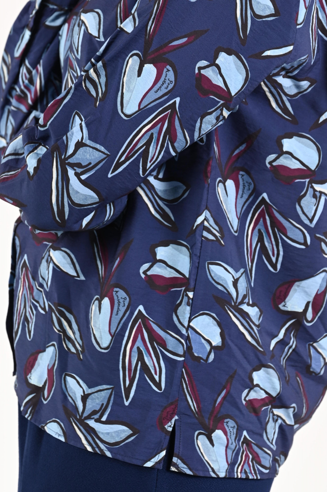 Pom Amsterdam SP9339 Blouse lange mouw Blauw