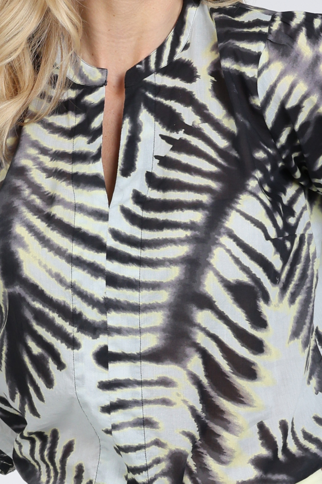 Catnoir 2684-2 Blouse lange mouw Blauw