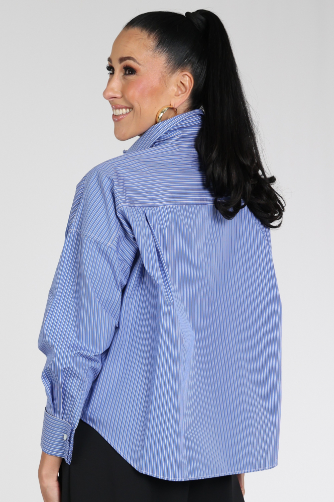 MaxMara Dovatta mm10162 Blouse lange mouw Blauw