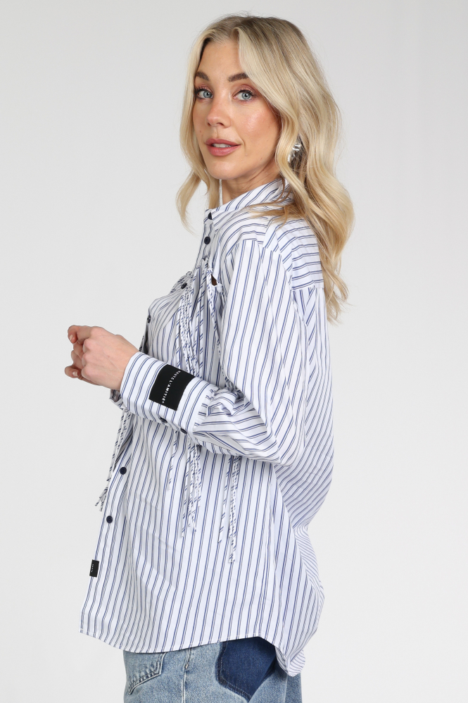 Haute L'Amitié HL10522 Blouse lange mouw Blauw