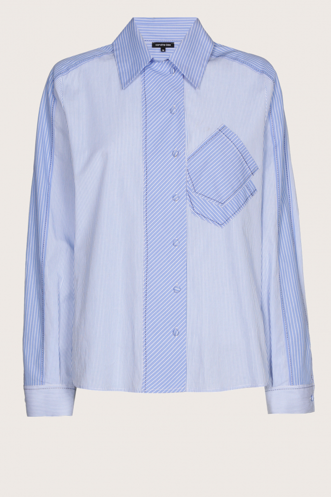 Caroline Biss 4616 Blouse lange mouw Blauw