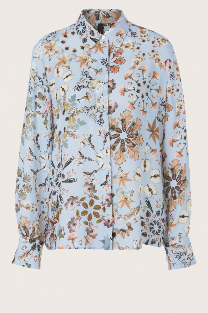 Marc Cain XC 51.30 W76 Blouse lange mouw Blauw