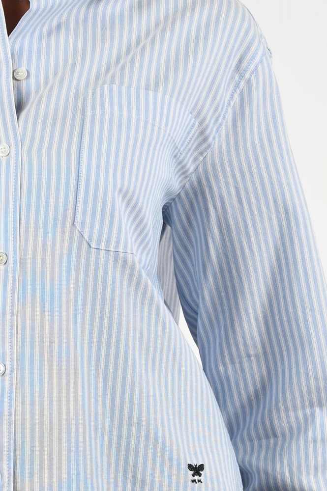 MaxMara Nuoro mm10201 Blouse lange mouw Blauw