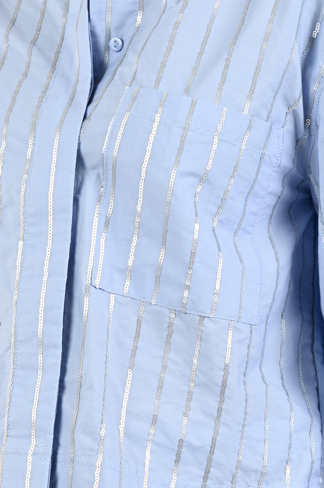 Nukus NKF02000 Blouse lange mouw Blauw