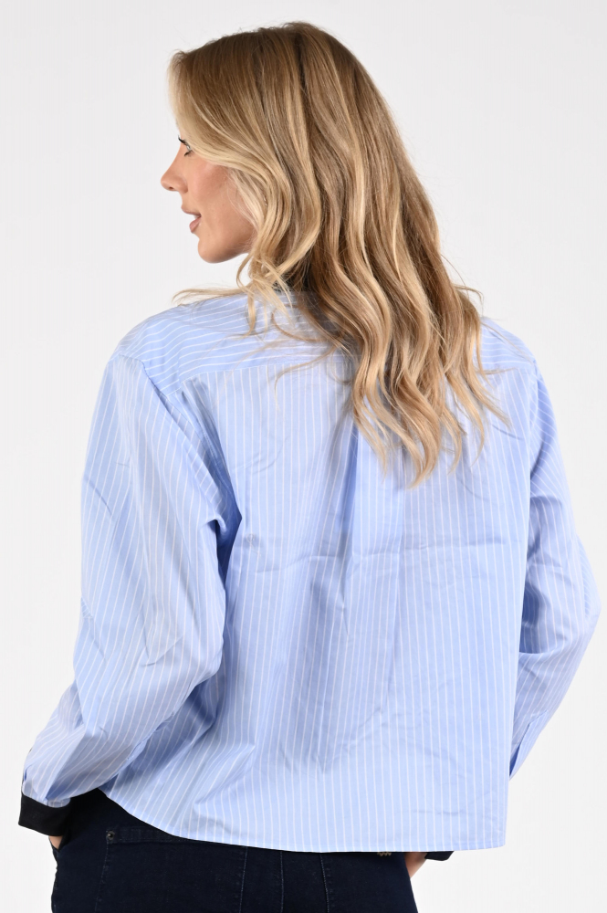 Co'couture 35936 Nelson Blouse lange mouw Blauw