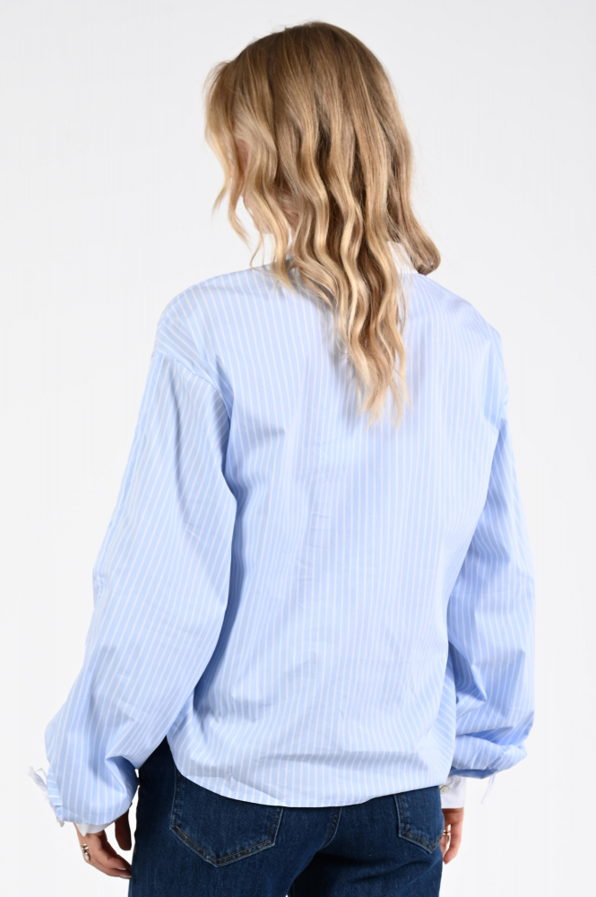 Nukus nkf02093 Blouse lange mouw Blauw