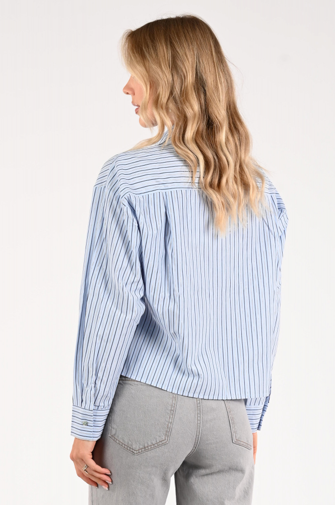 Nukus nkf02095 Blouse lange mouw Blauw