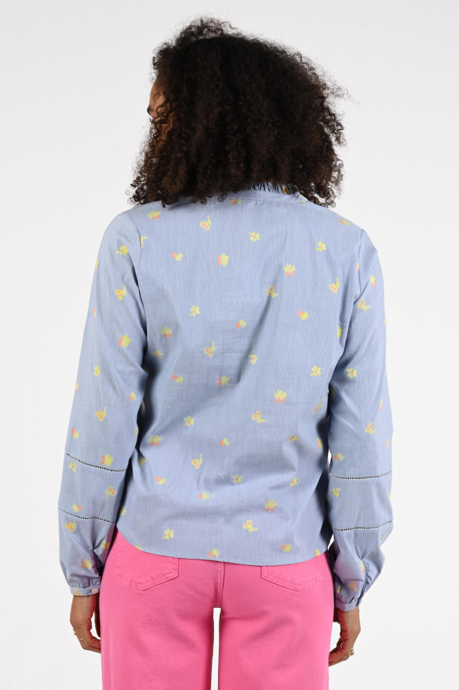 Geisha 63243-20 Blouse lange mouw Blauw