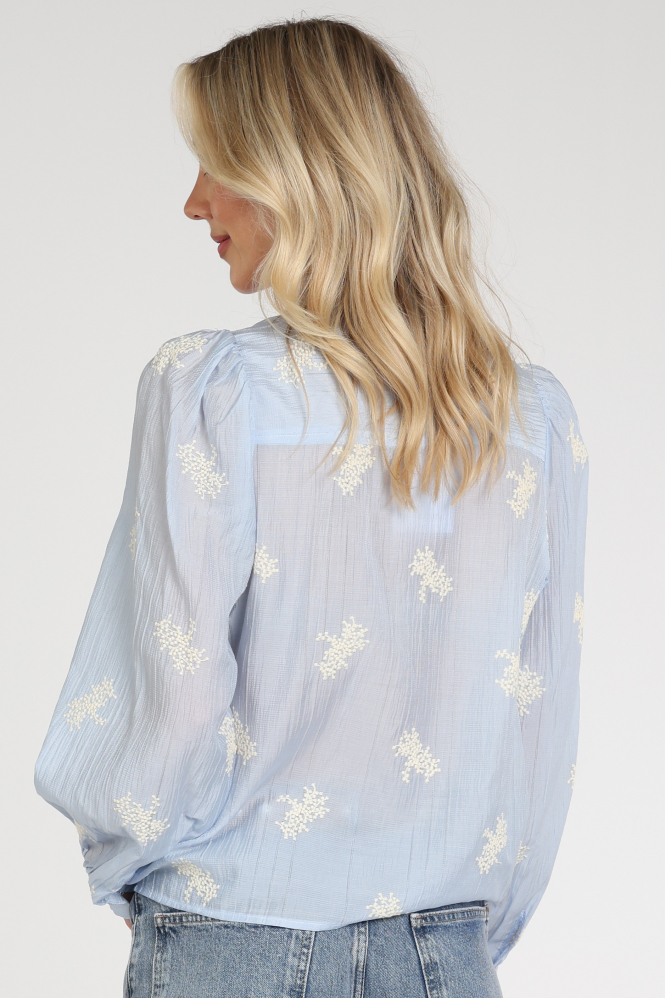 Co'couture 45056 Blouse lange mouw Blauw