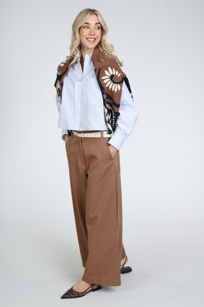 MaxMara Eden mm10165 Blouse lange mouw Blauw