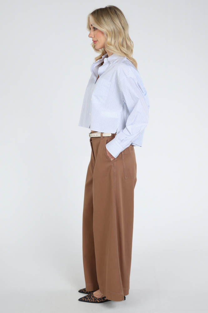 MaxMara Eden mm10165 Blouse lange mouw Blauw