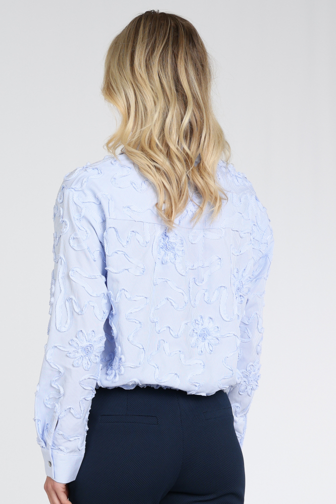Nukus NKS02255 Blouse lange mouw Blauw