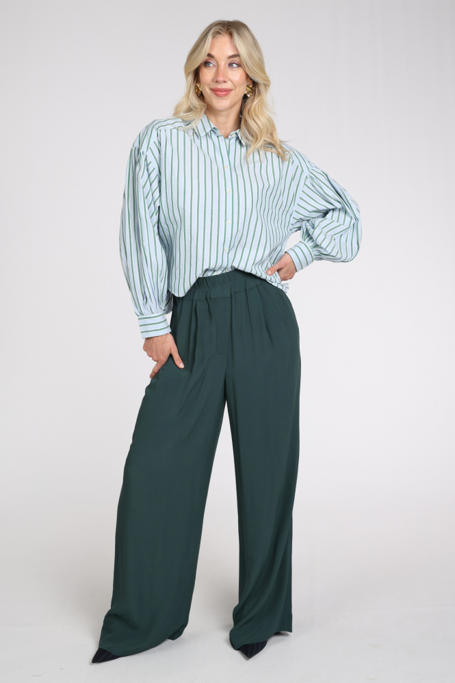 By-Bar 26412036 Sarah Blouse lange mouw Blauw