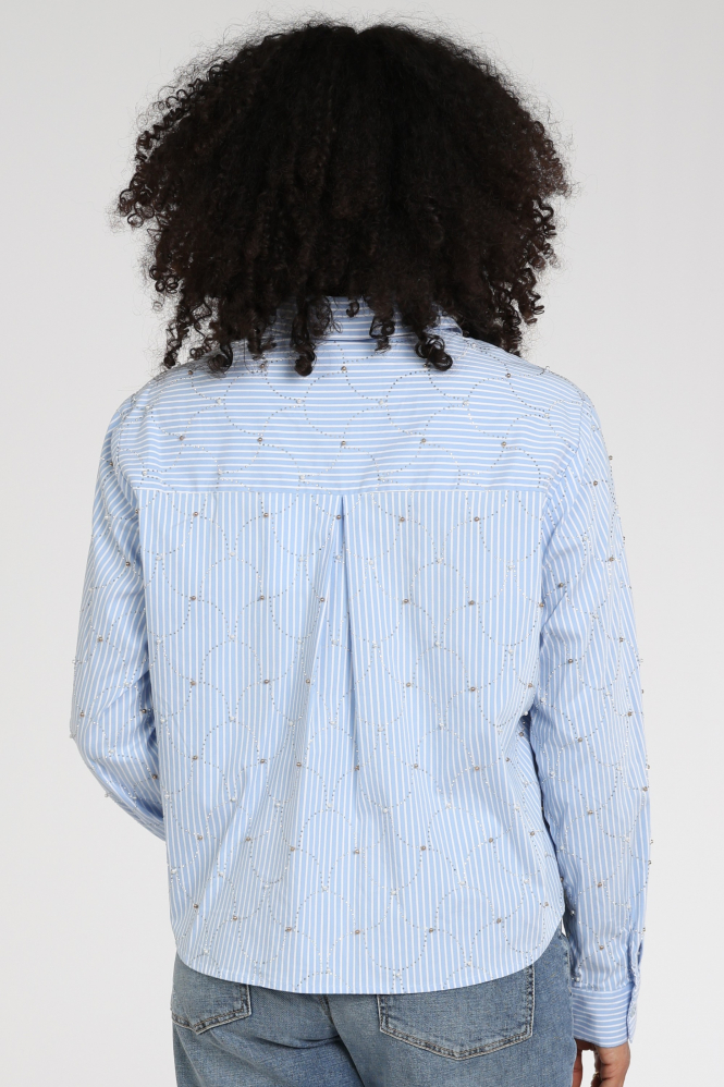 Nukus NKF02144 Blouse lange mouw Blauw
