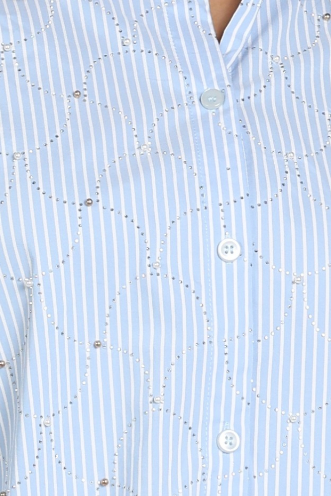 Nukus NKF02144 Blouse lange mouw Blauw