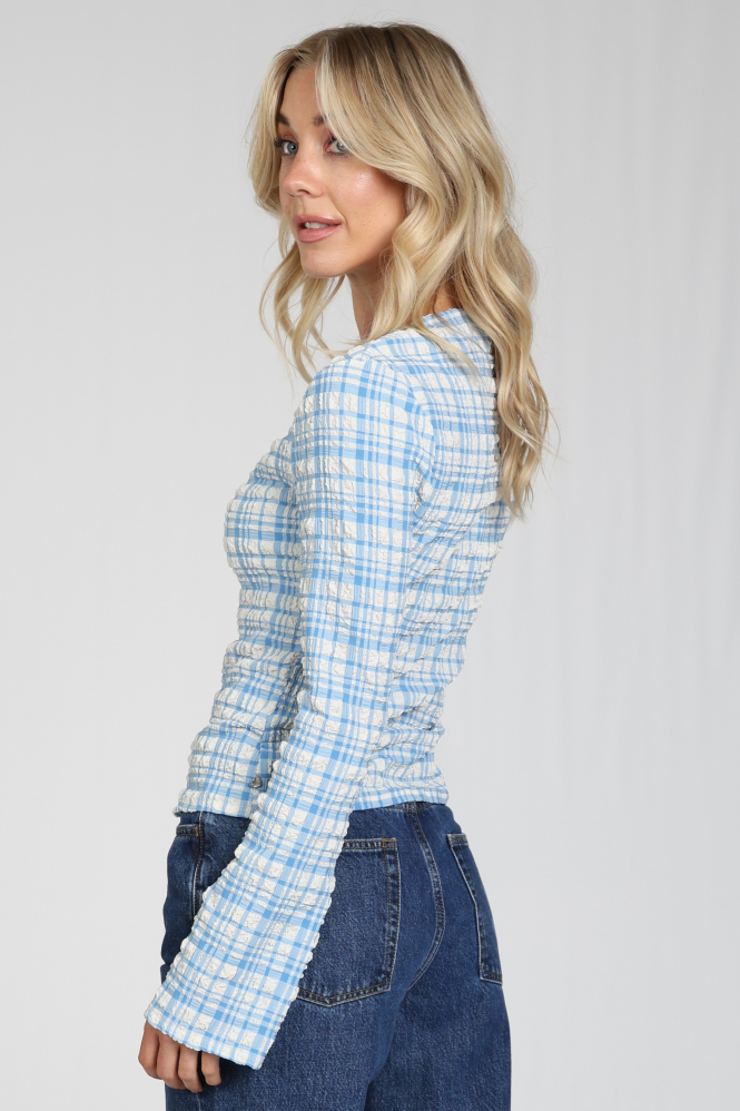 Fabienne Chapot CLTTOP61AW260289 Blouse lange mouw Blauw